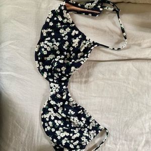 J crew underwire floral bikini top